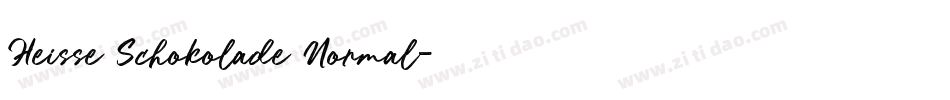 Heisse Schokolade Normal字体转换